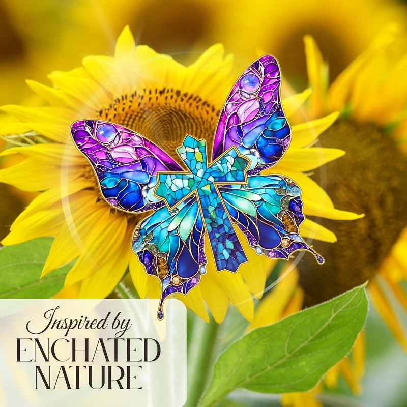 Hutato Butterfly Religious Ornament – Beautiful Butterfly Hanging Decoration, Christian Christmas Ornament, Religious Gift, Handmade Keepsake 2025, Gift for Nature Lovers, Women, Spiritual Decor - Image 5
